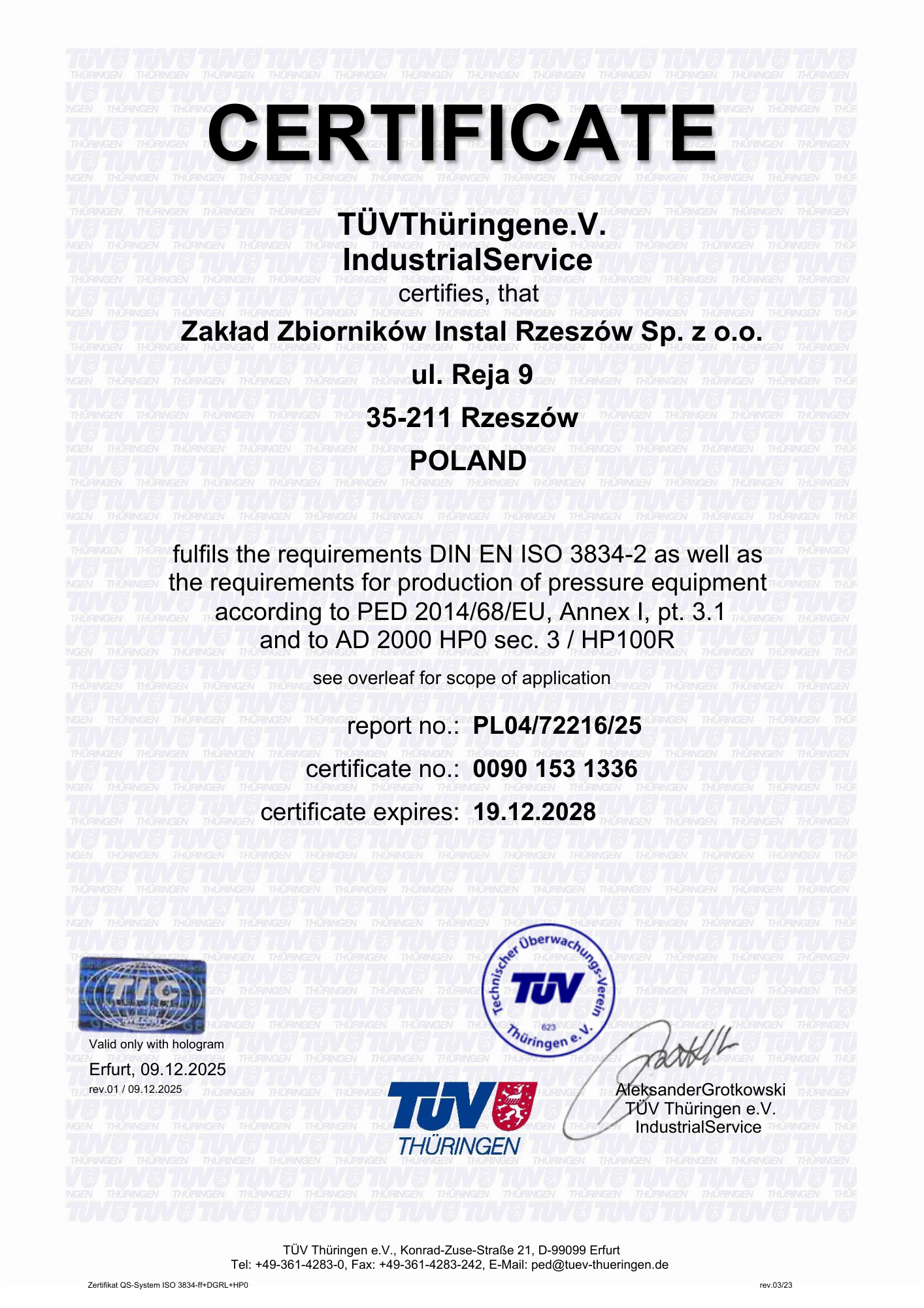 Instal 25 506_Zertifikat_QS_ISO3834 AD2000 DGRL_en.pdf Certyfikat EN 1090 de